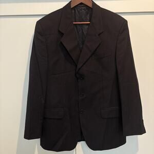Principe Blazer Mens 42 Regular Navy Blue Super 110s Italian Wool Jacket Italy